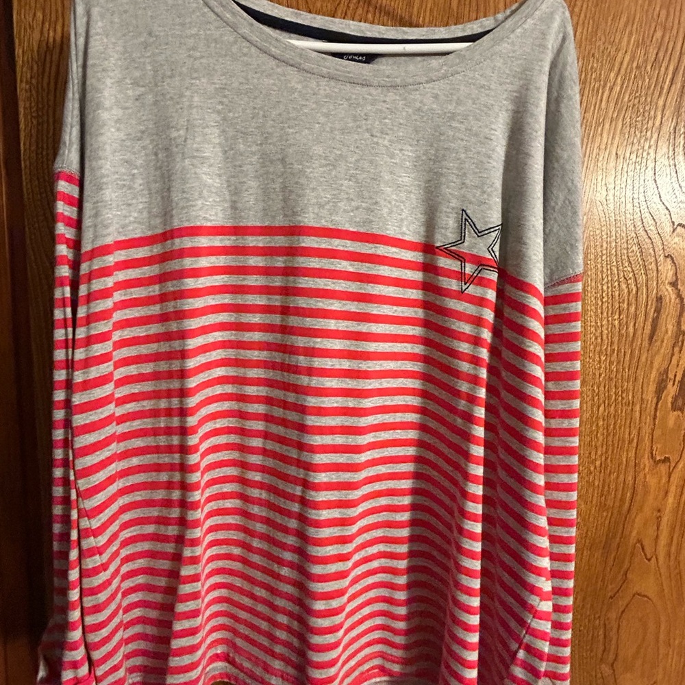 Joules Gray Long Sleeve Top
